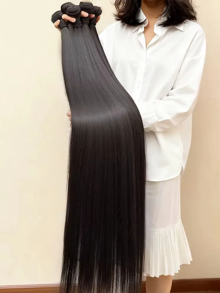 

Remy Bone Прямые человеческие волосы Натуральная волна 3/4 шт. Пучки Бразильские необработанные девственные необработанные наращивания для чернокожих женщин