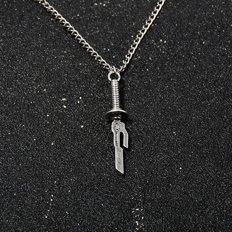 Anime Jujutsu Kaisen Fushiguro Toji Spear Of Heaven Weapon Model Pendant Necklace Cosplay Prop Men Women Accessories Gift