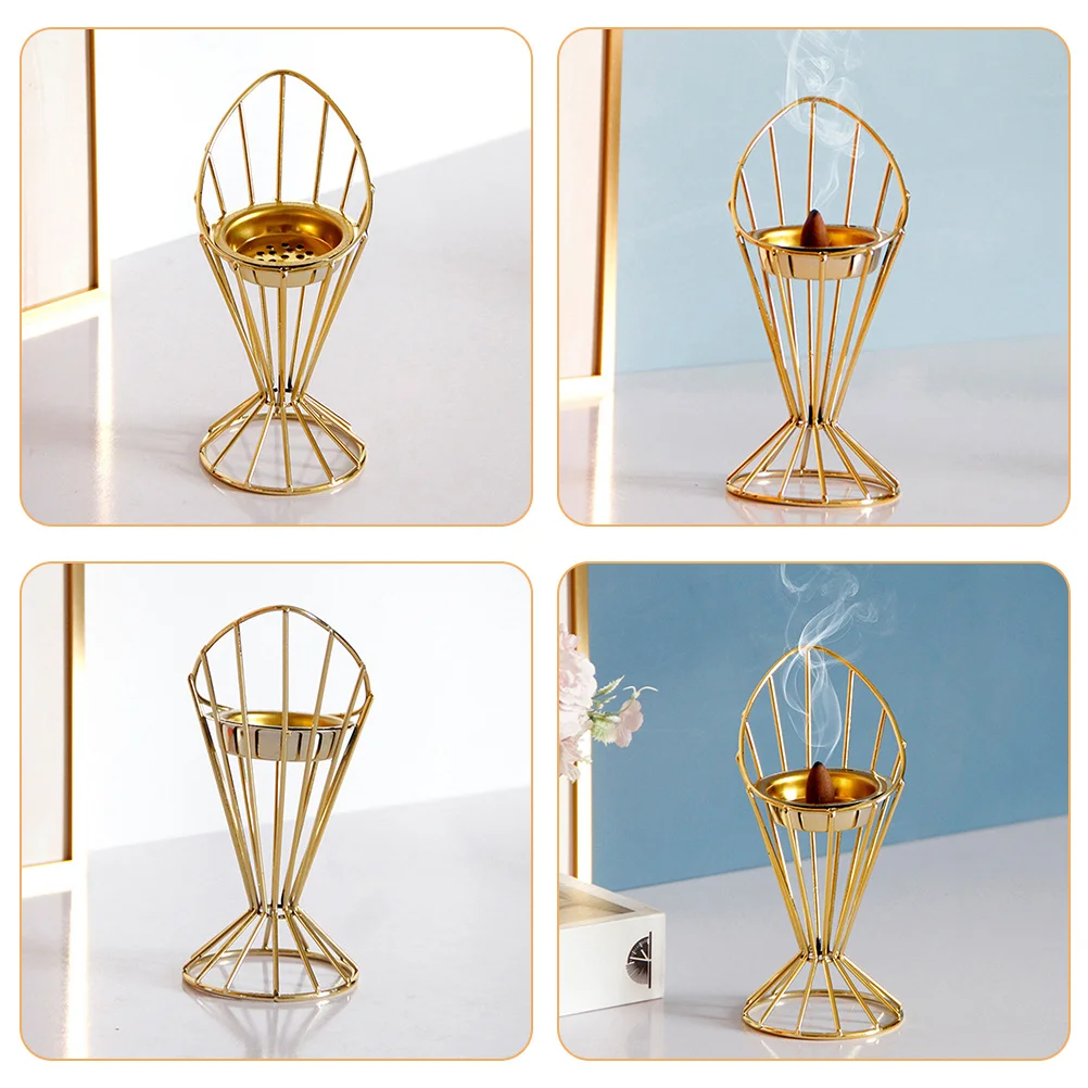 

Vintage Style Incense Burner Decorative Censer Desktop Holder For Cone Incense Meditation Relaxation Gift