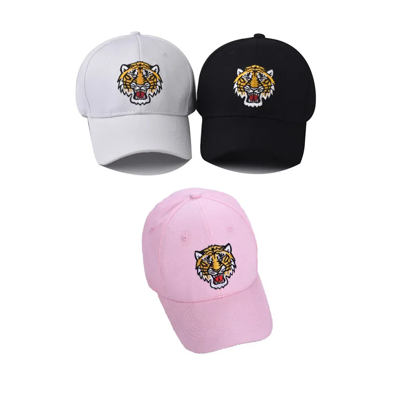 Tiger Embroidery Baseball Cap Men's Women's Hip Hop Cotton Hat Unisex Snapback Caps Adjustable Sports Snapback Cap Tennis Hats