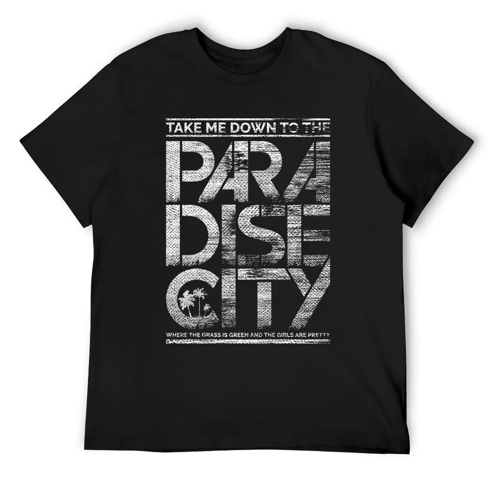 

Paradise City T-Shirt basketball graphic tees Man t-shirt plus sizes men tshirt