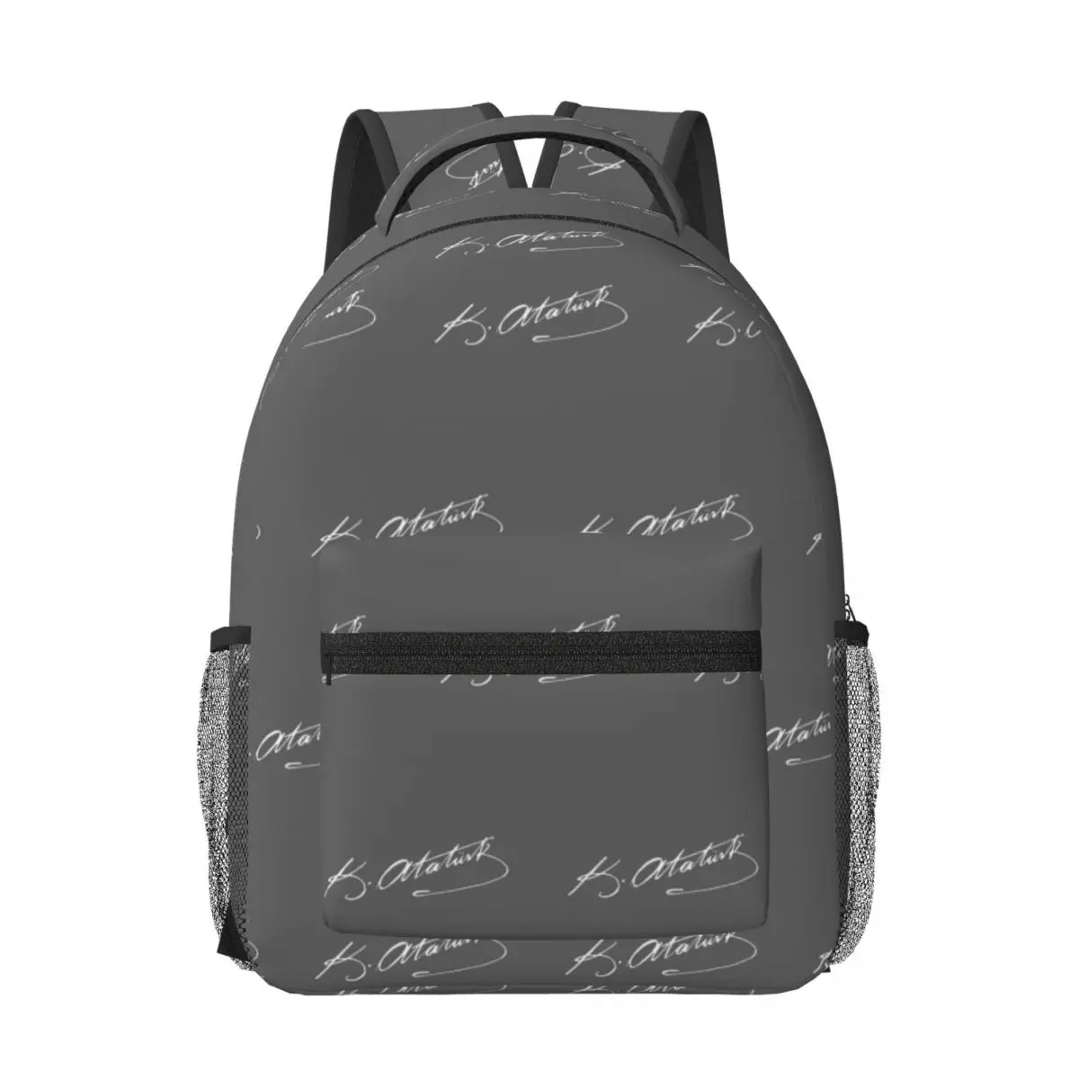 

Ataturk Signature Gift Turkey Turkish Woman Backpacks Boys Girls Bookbag School Bags Portability Travel Rucksack Shoulder Bag