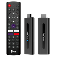 TV98 ATV H313 Android TV Stick 14.0 8K 2.4G 5G WiFi Quad Core BT5.0 Smart TV Box Smart TV Stick for Network Media Player