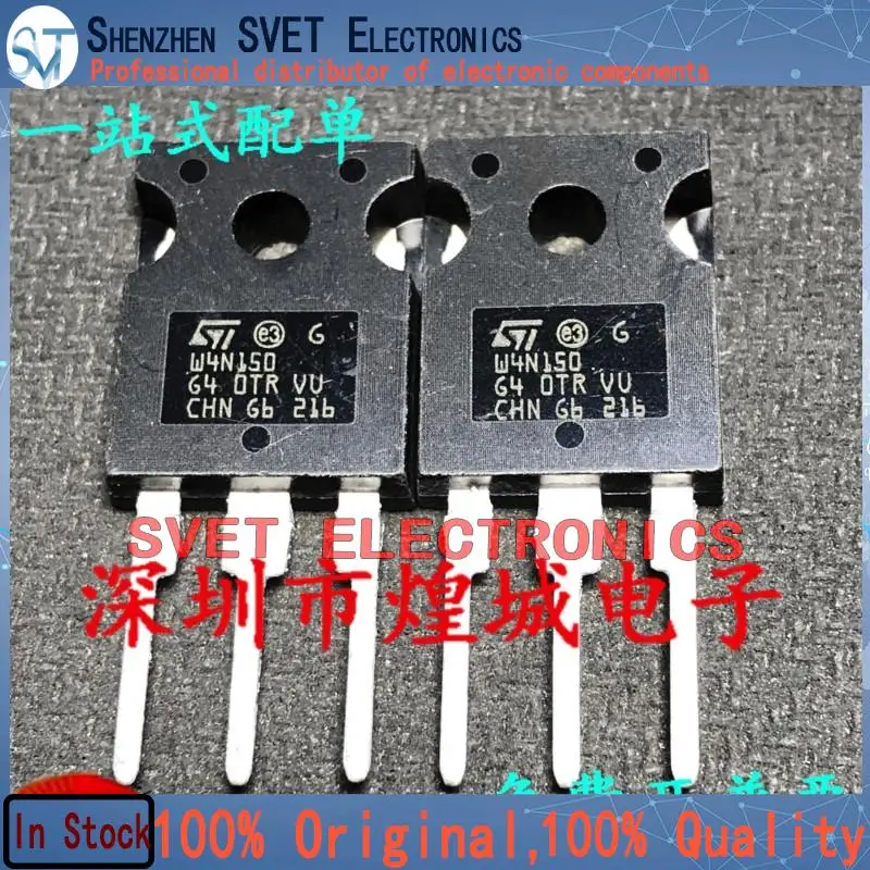 10PCS-50PCS  STW4N150 W4N150  TO-247 1500V 4A   Quick Delivery  Fast shipping