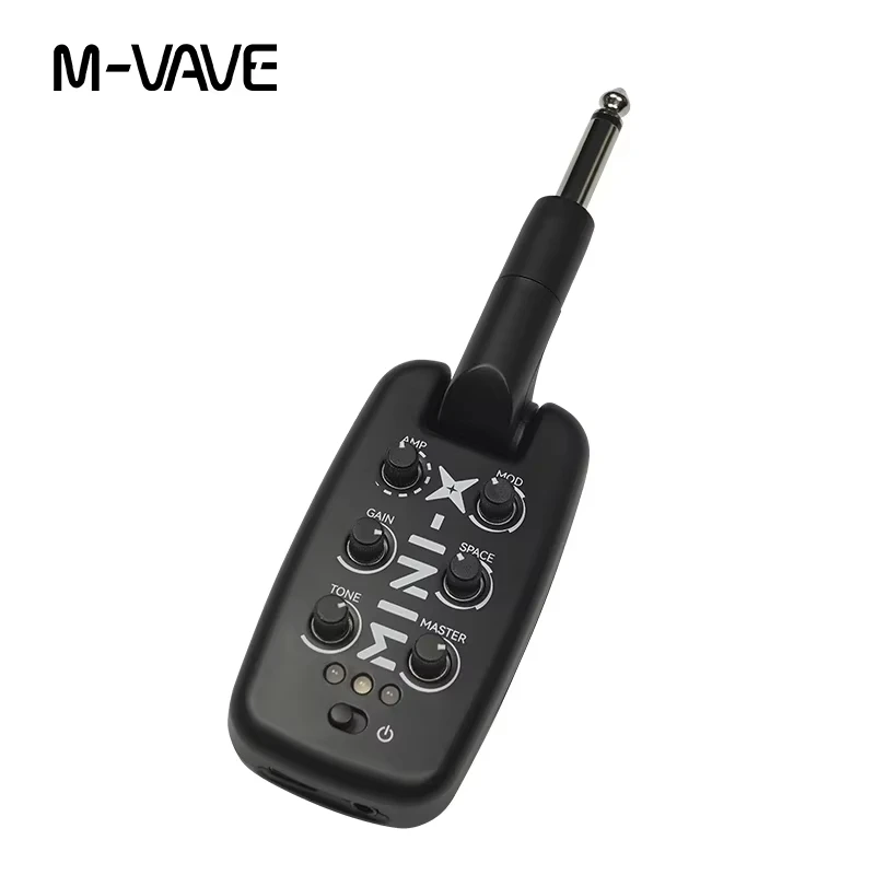 

M-VAVE MINI-X Guitar Bass Plug-In Headphone Amplifier Rechargeable Portable Amp with Multiple Sound Modes