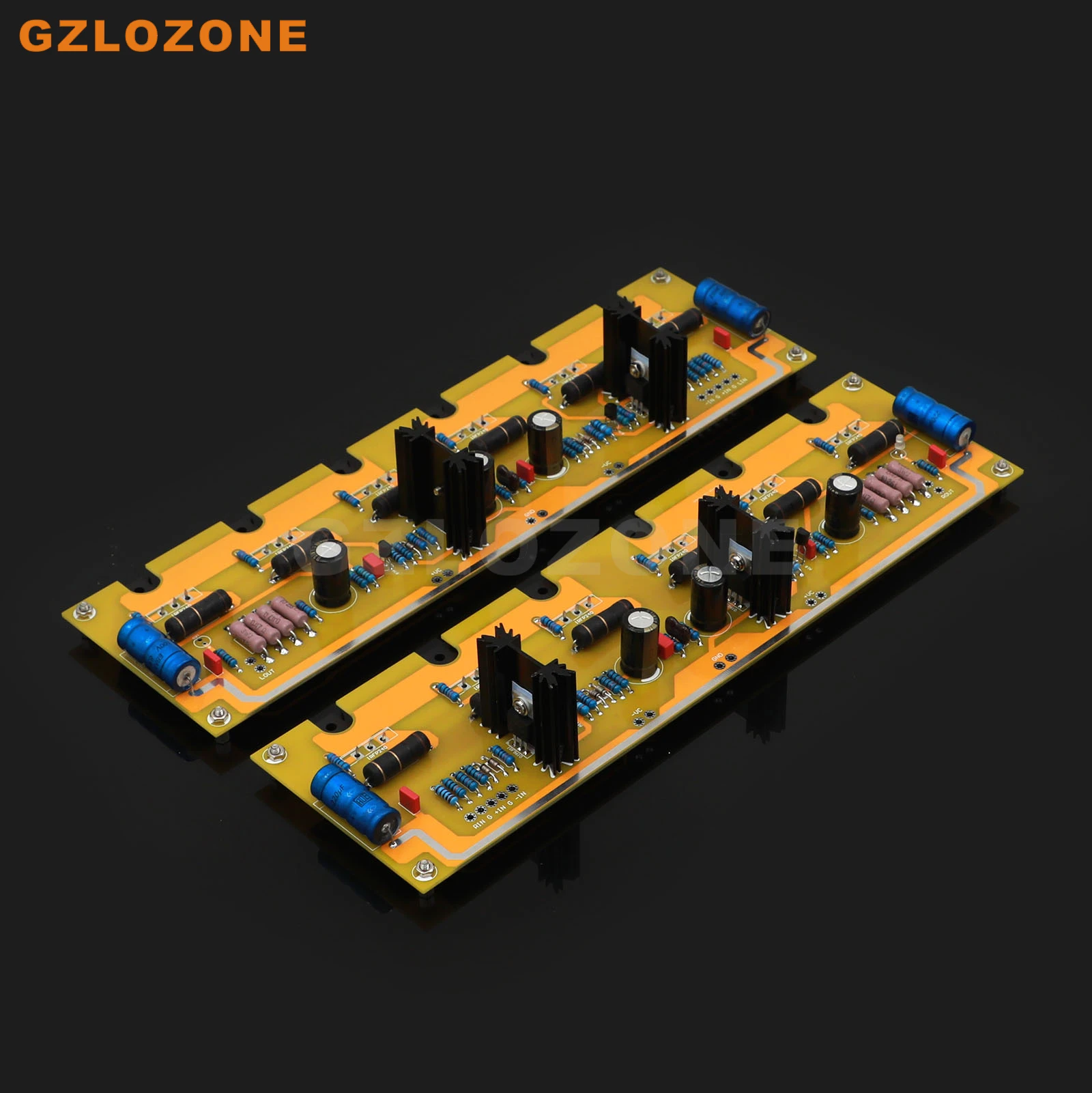 Imagem -02 - Oi-end Pass a5 Audiophile Fet Pass Aleph5 Puro Classe a Amplificador de Potência Kit Diy Placa Acabada 60w Mais 60w Ohm 2ch