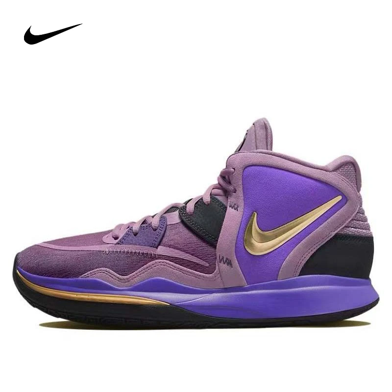 

Nike Kyrie 8 Infinity round toe shock-absorbing slip resistant and durable mid top basketball shoes for both men and women