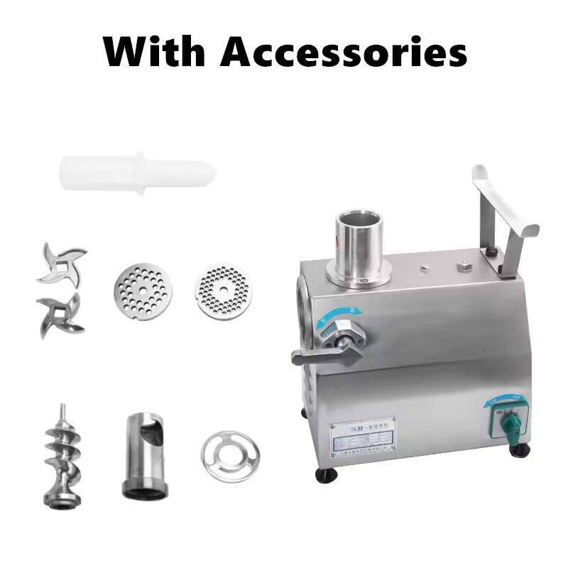 เครื่องบดเนื้อสด เครื่องบดเนื้อสแตนเลสพร้อมมอเตอร์ใหม่สําหรับใช้ในบ้าน ร้านอาหาร ร้านขายอาหาร