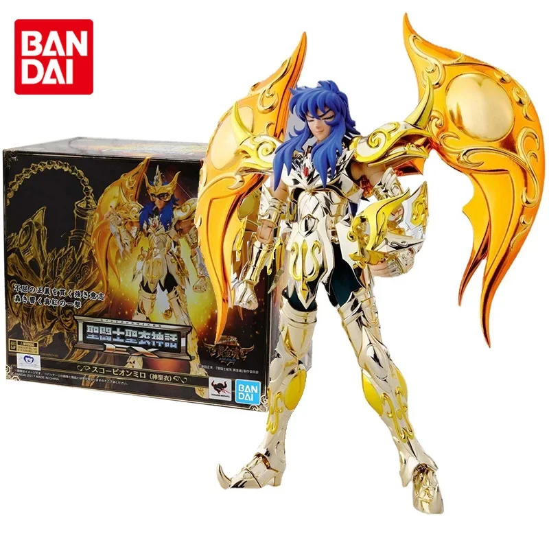 Bandai Genuine Saint Seiya Anime Figure Saint Cloth Myth EX Milo Collection Movable Model Anime Action Figure Toys for Children