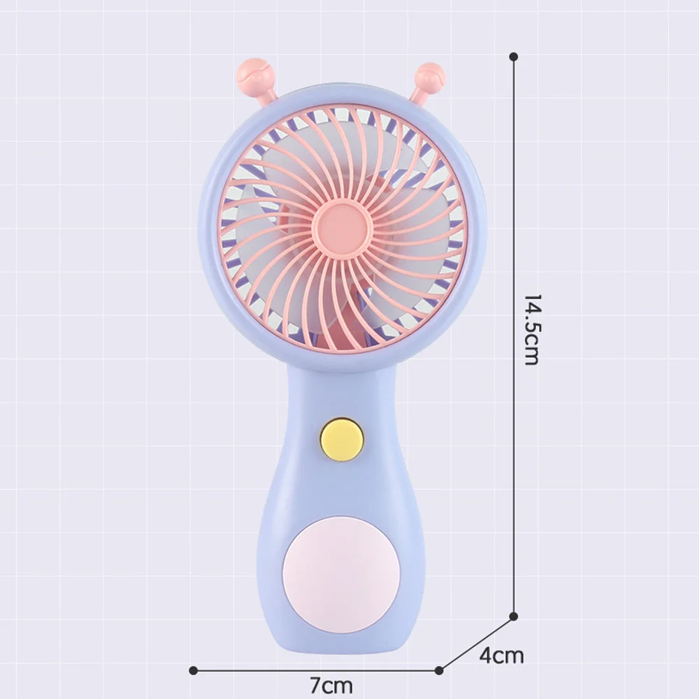 Cute Snail Charging Fan Handheld Mini Portable USB Charging Handheld Mini Fan Household Outdoor Pocket Compact Fan 1PC