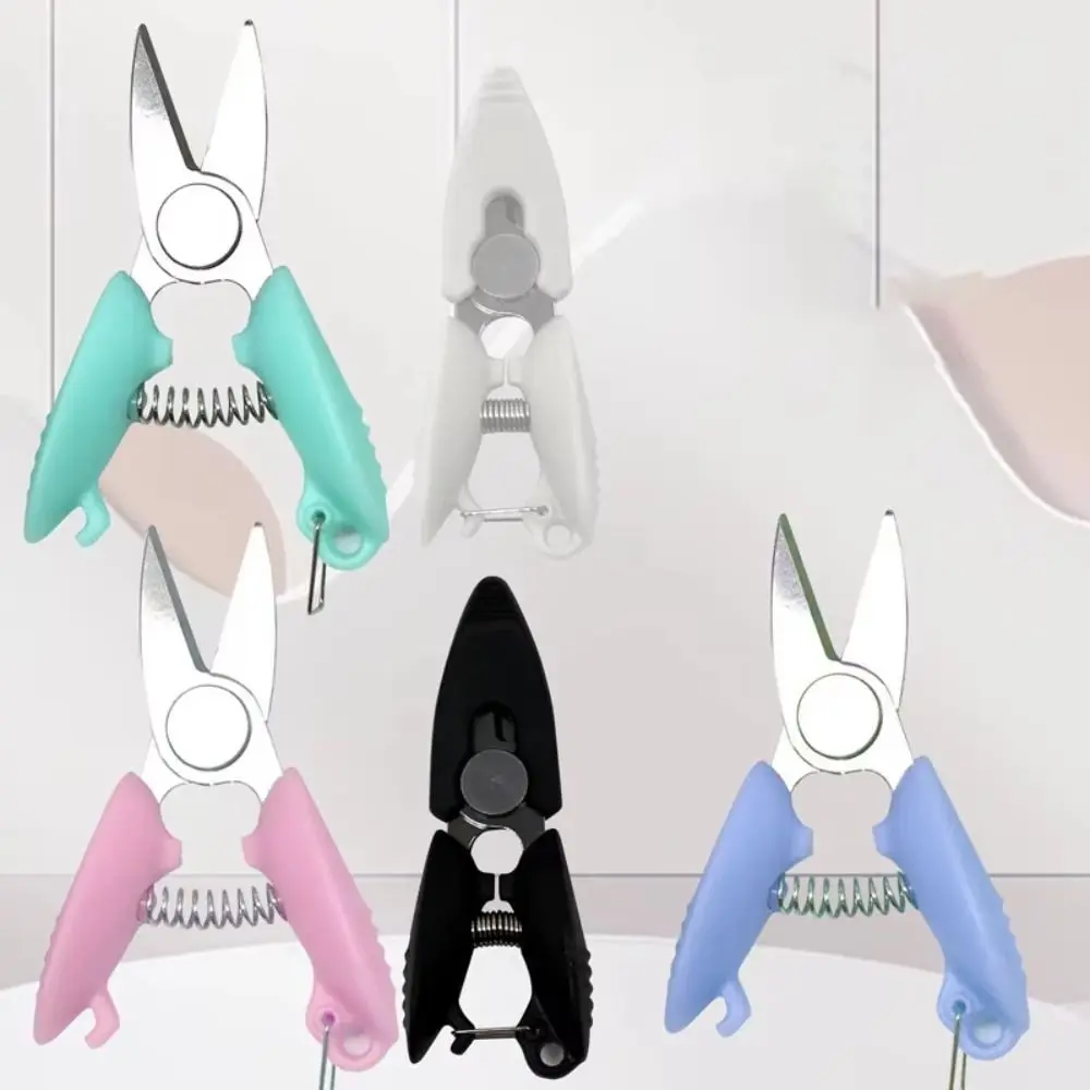 Plastic Mini Pocket Scissors Cartoon Craft Needlework Sewing Scissors Embroidery Thread Paper Cutting Tool