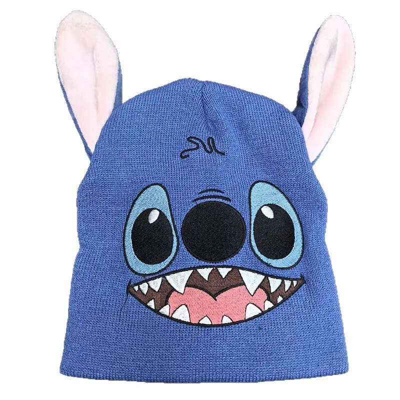 Pikachu bestickte Strickmütze, niedliche Cartoon-Ohren, Haustier, Pok É Mon, warmer Kapuzenpullover, Strickmütze