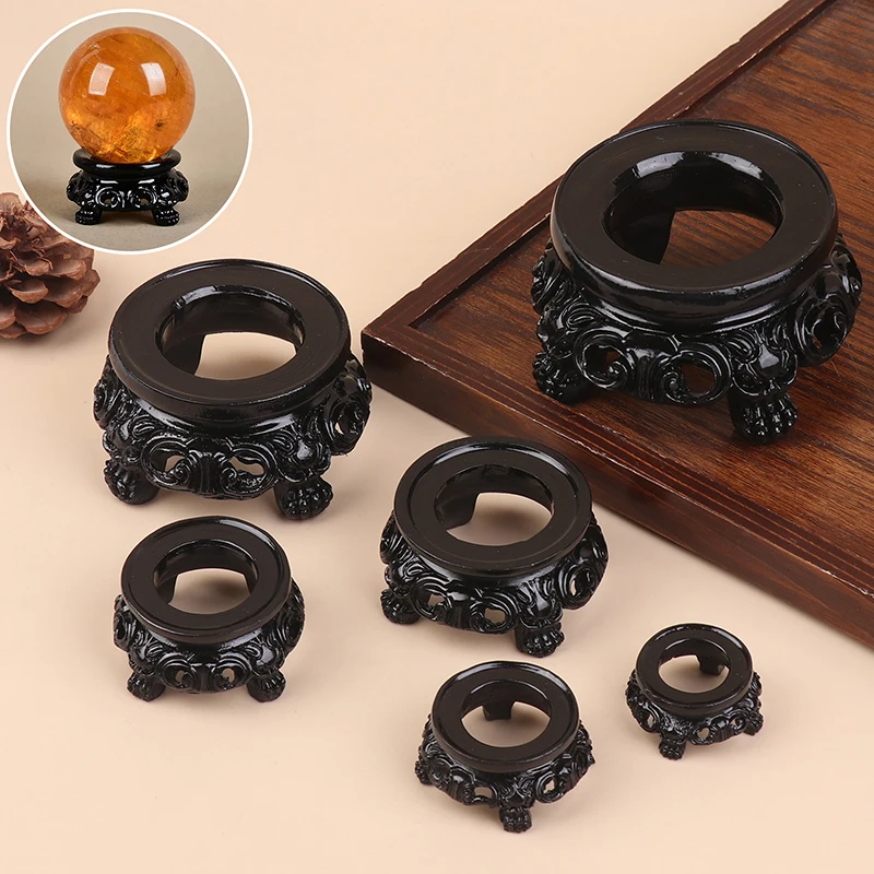 Vintage Crystal Balls Base Resin Sphere Support Display Stand Desktop Ornament Fixed Seat Home Decoration Accessories