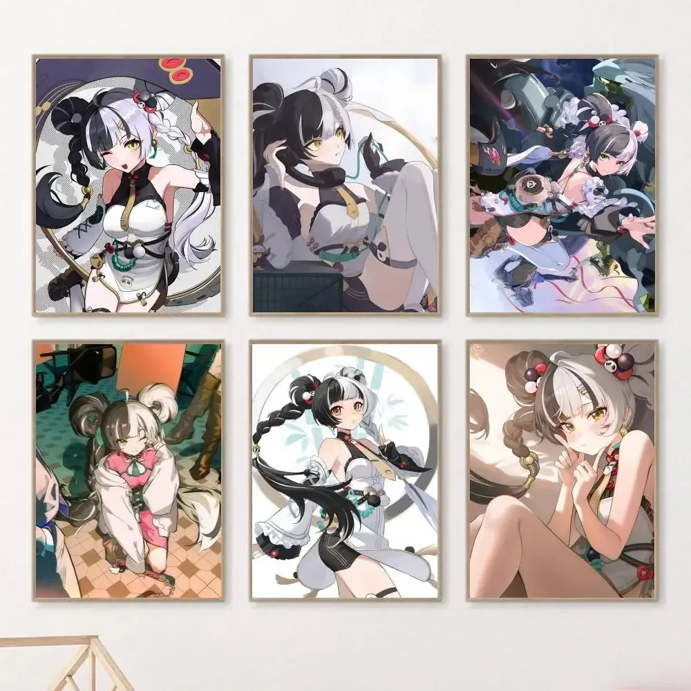 Anime Game Zenless Zone Zero Cute Girl Dialyn Posters HD Print Vintage Wall Art Decor for Home Study Room