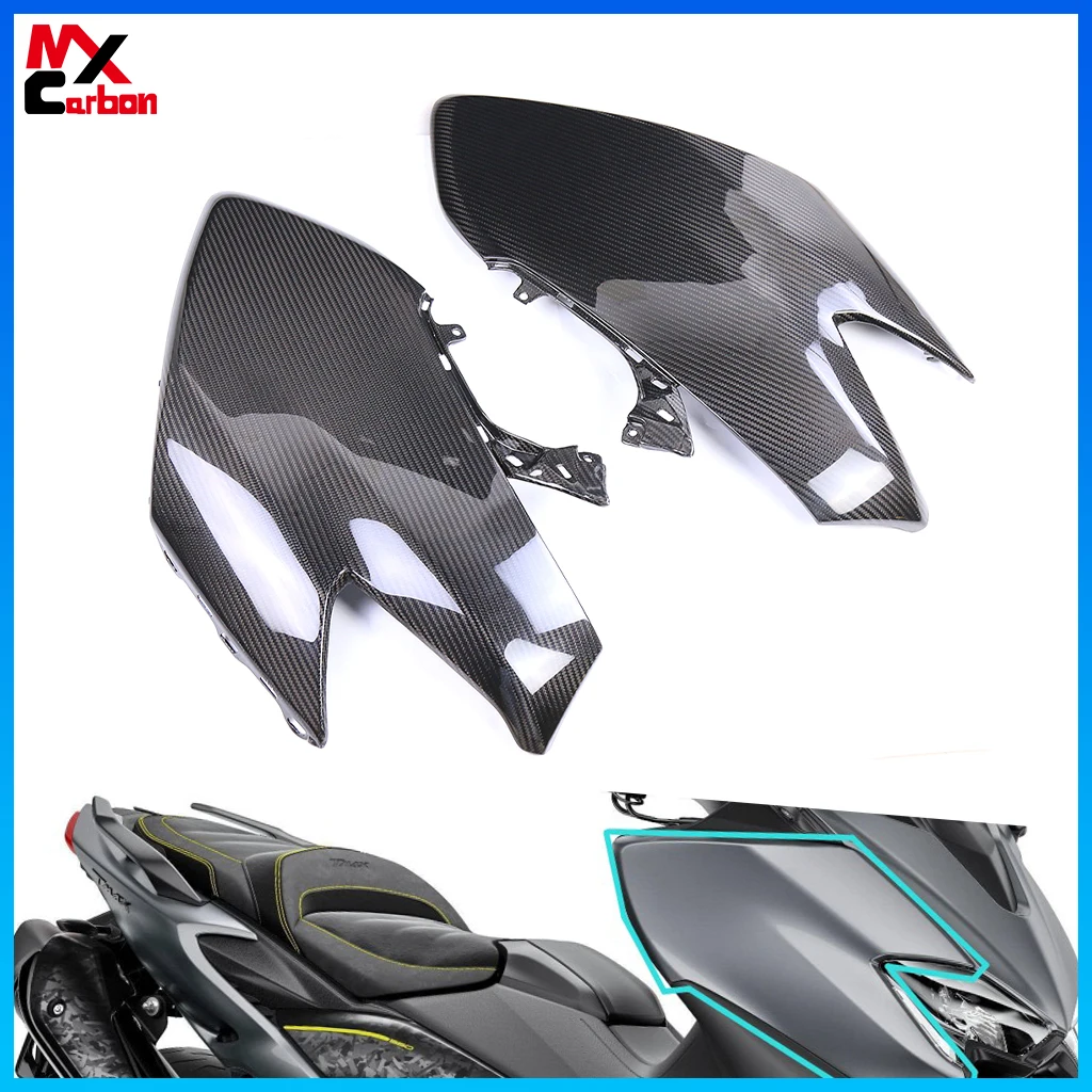 Motorcycle Front Side Panels For Yamaha Tmax 560 2019 2020 2021 Full Carbon Fiber Headlight Side Covers Accessories