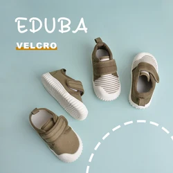 Unisex Little Kids Outdoor Sports Sneakers Daily Walking Comfortable Flat Canvas Shoes EW9S01/02