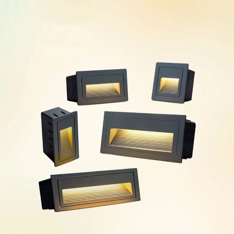 

3W IP65 Waterproof Narrow Beam LED Outdoor Staircase Step Light for Landscape Courtyard Garden Creative Foot Lighting