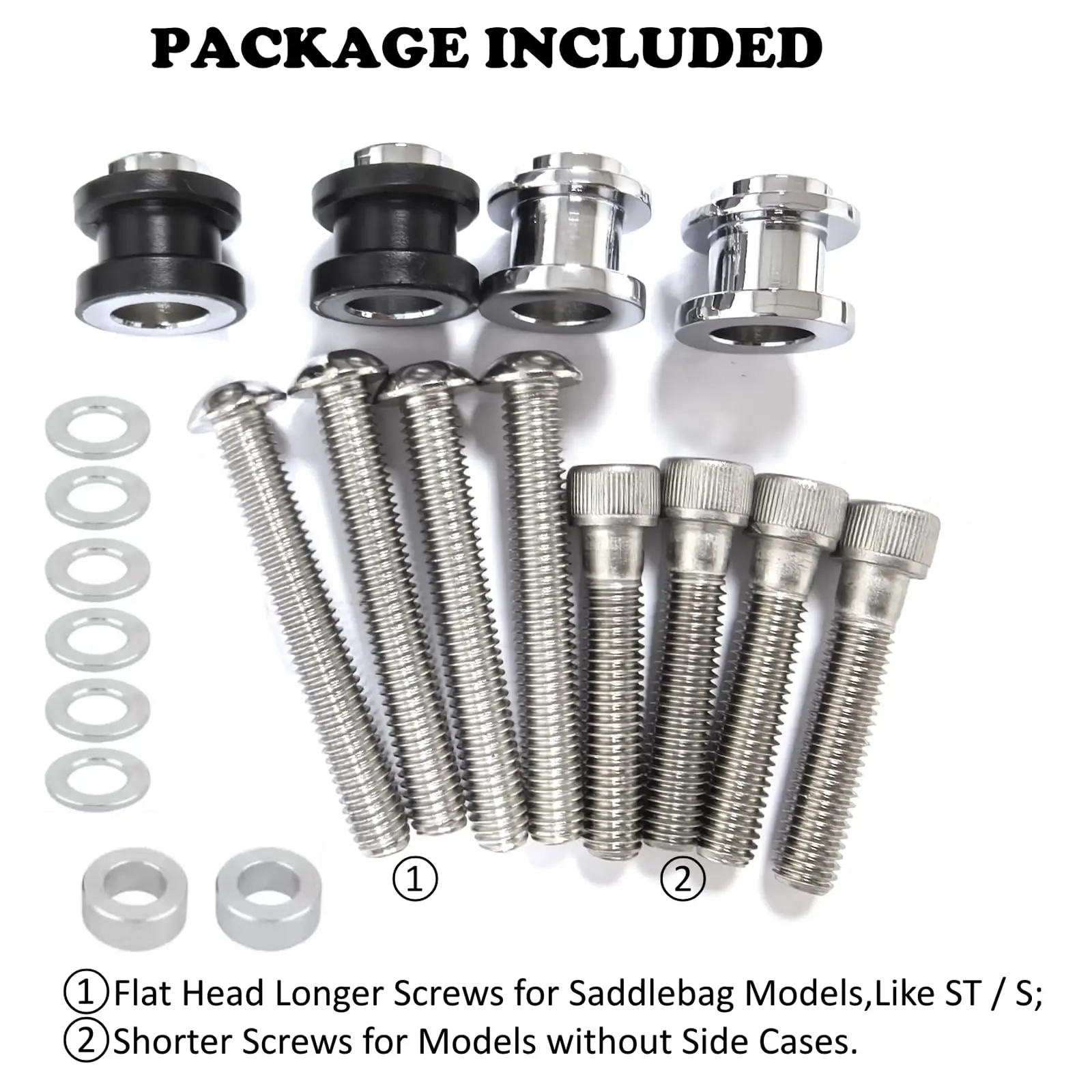Sissy Bar Docking Hardware Kits Mount Bolts for Harley 2018-2026 Fat Boy 114 FXFBS Street Bob 114 FXBBS Low Rider ST FXLRST view 6