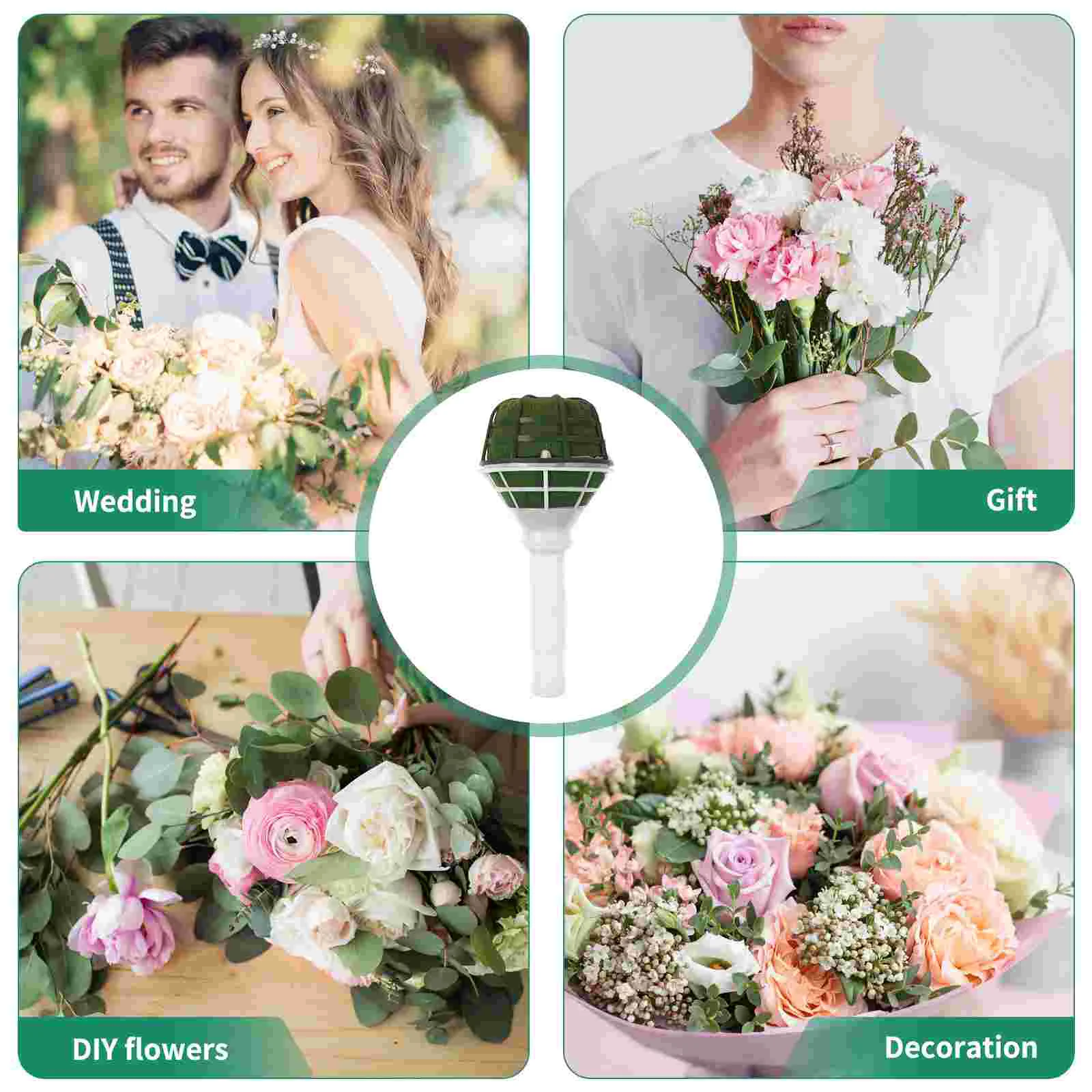 Dekoration Blumenstrauß Blumenhalter Blumengriff Weihnachten Braut Hochzeit Halter für