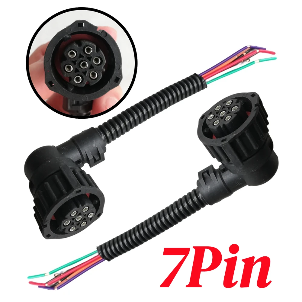 2Pcs 7Pin Connector Plug For Scania Mercedes Benz Actros Volvo FH FM FL IVECO Truck Rear Light Wires Wiring Accessories Parts