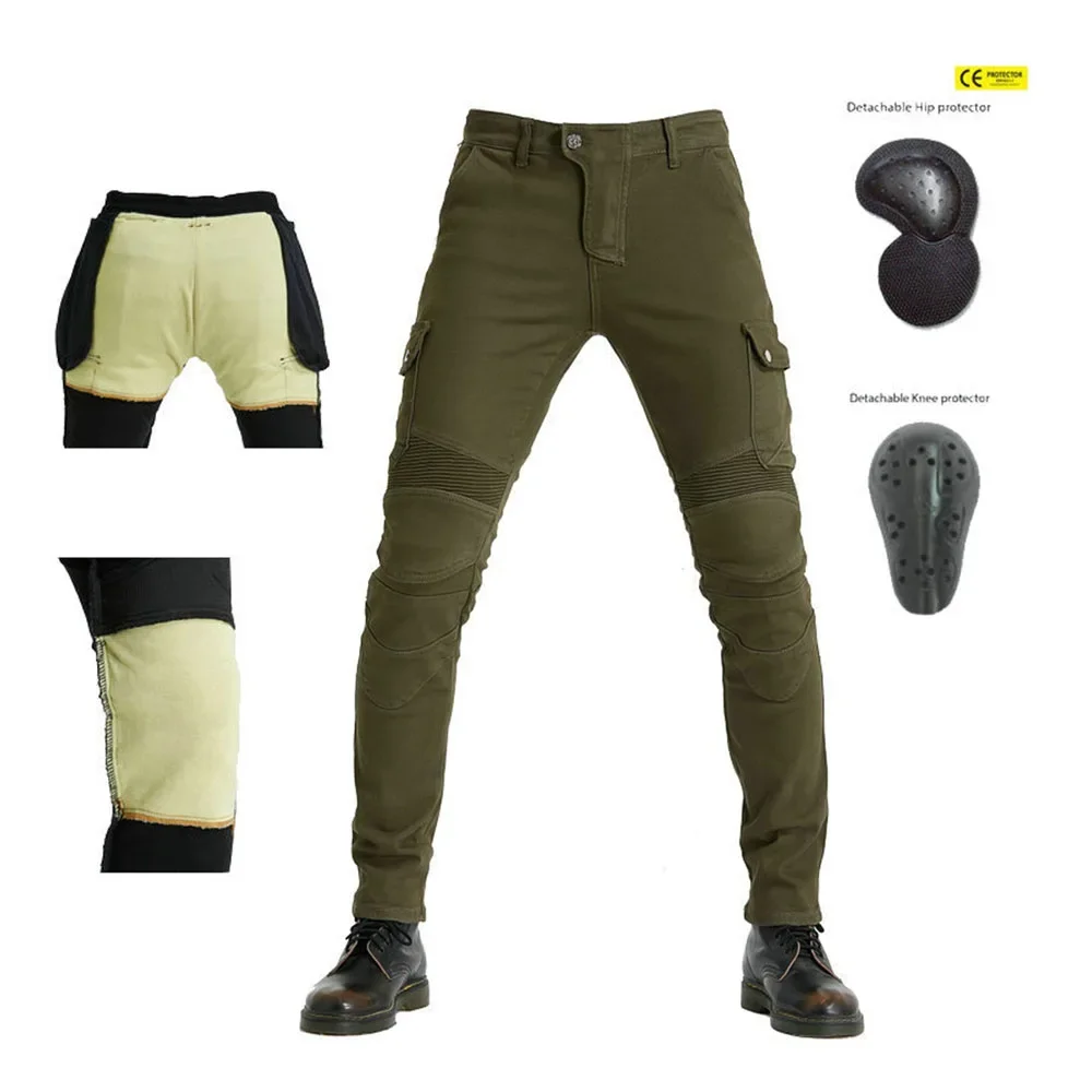 

Protection Sports Cycling Pants Motorcycle Pants Motorbike Pantalones Detachable Thermal Liner For Four Seasons Motorcycle Pants