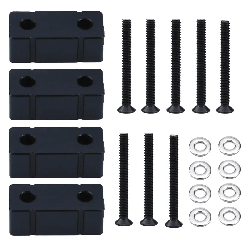 4pcs Rear axle height increasing pad for tamiya 1/14 RC Truck for SCANIA 770S R620 for Volvo FH16 for ACTROS 3363 Car