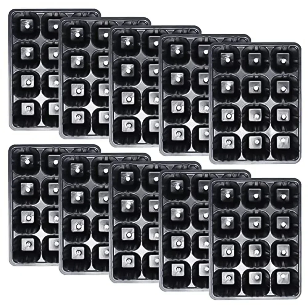 10pcs 12 Cells Plant Starter Trays Germination Propagation For Vegetable Fruit  Starting Pots  Trays