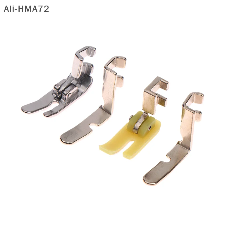 HMA72-4Pcs Old Sewing Machine Zipper Presser Foot Set (Iron Presser Foot Presser Foot, Left Hole And Right Hole Single Side)