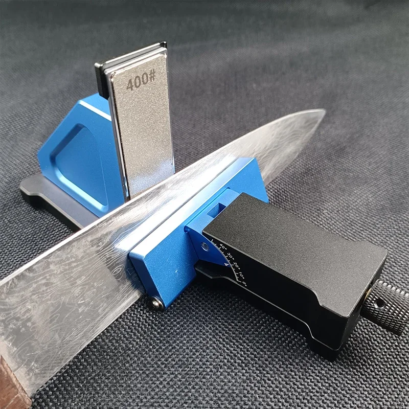 Magnetic Sliding Angle Knife Sharpener Adjustable 0-50° Magnetic Tool for Removable Diamond 400# 800# 1000# Portable Design