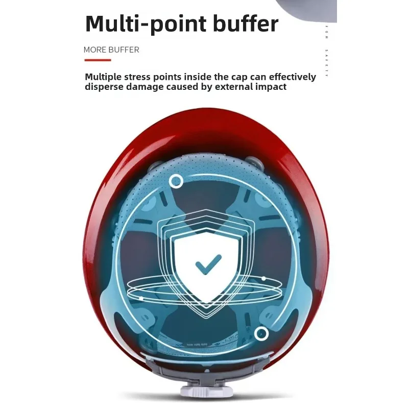 ABS Safety Helmet for Construction Site Helmet for Construction Protection Thickening Breathable Impact Resistant