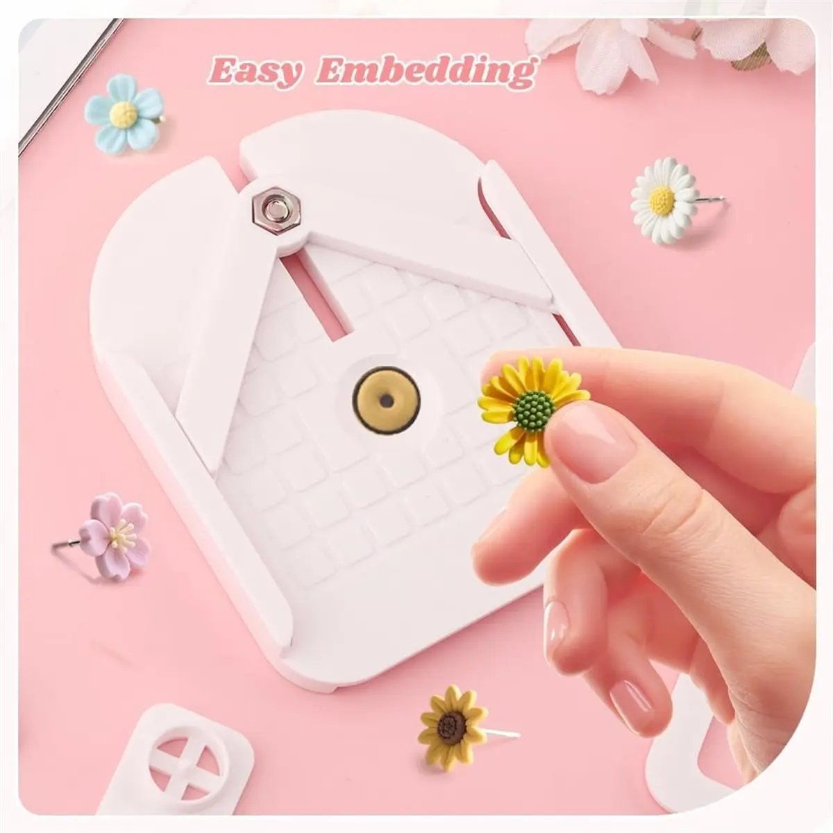 Polymer Clay Earring Drill Guide, Stud Post Embedding Tool, 3D Print Polymer Clay Drill Stand Device for Pieces Making