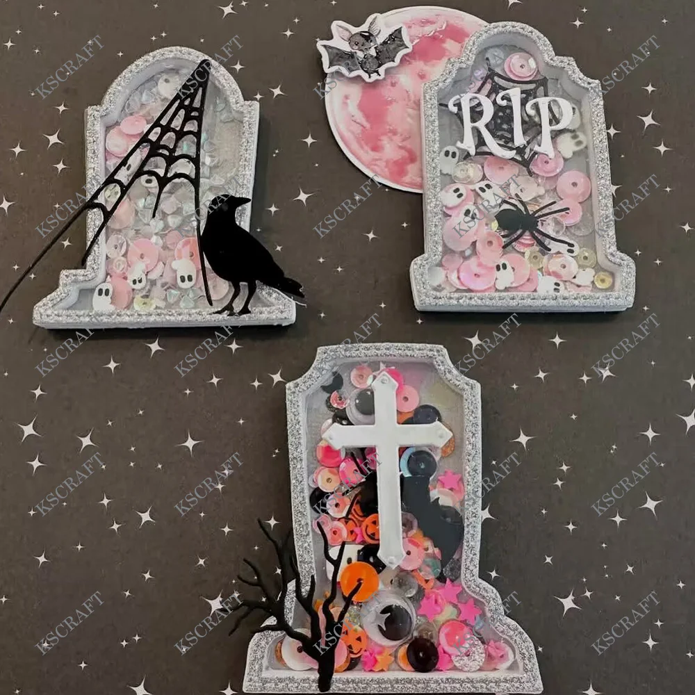 KSCRAFT Tombstone Shakers Cutting Dies Stencils for DIY Scrapbooking Decorative Embossing DIY Paper Cards