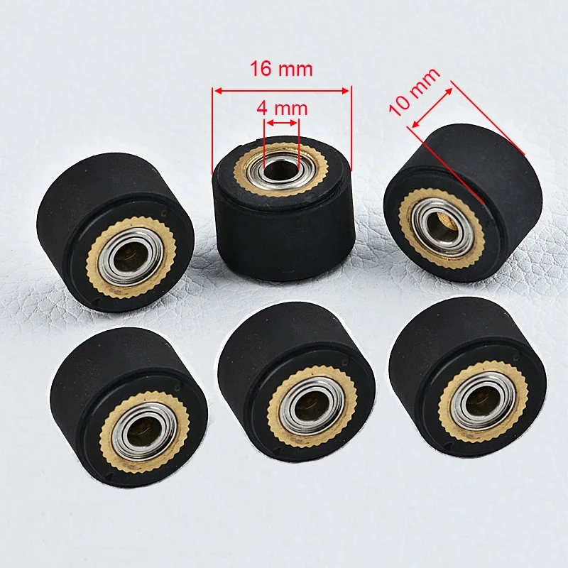 6X Pinch Roller Push Wheel Roll for Mimaki Roland CAMM Graphtec CE5000 120 Liyu Cutting Plotter Vinyl Cutter Feed Rubber Copper