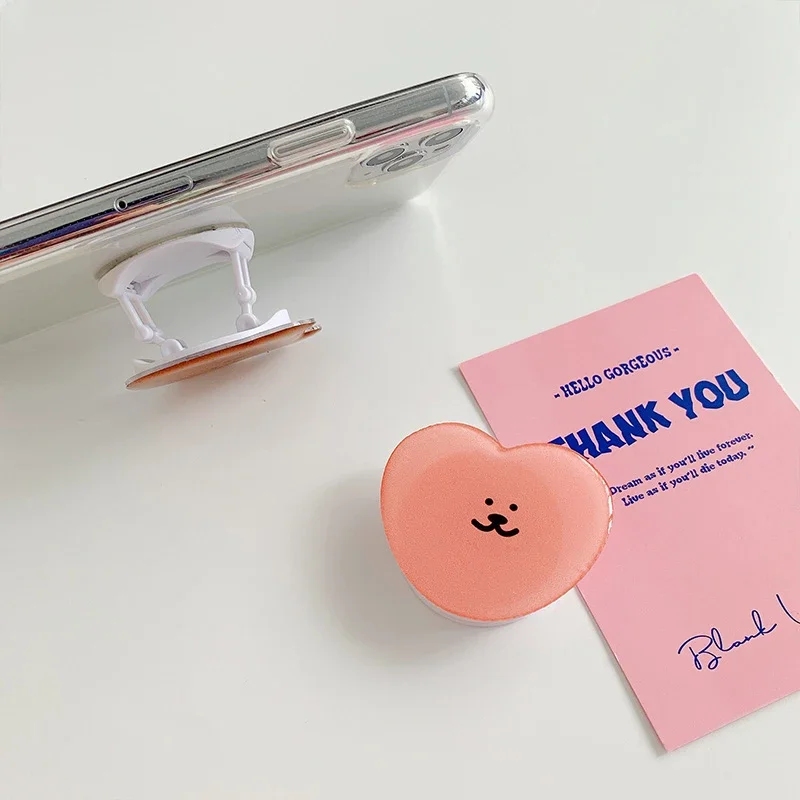 Cute Cartoon Bear Korean Folding Mobile Phone Grip Holder Socket Pocket Support for IPhone Finger Ring Griptok Expanding Stand - view 4