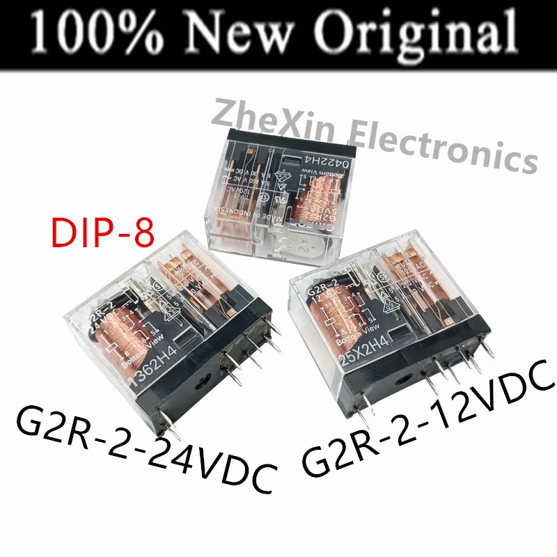 5-10 pz/lotto G2R-2-24VDC, G2R-2-12VDC, G2R-2-5VDC DIP-8 nuovo relè di potenza elettromagnetico originale G2R-2-DC5V, G2R-2-DC12V