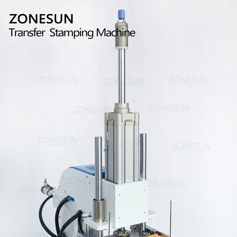 ZONESUN ZS-HTP-C 70*70mm Automatische Papier PVC Leer LOGO Hot Stamping Rillen Embossing Machine Warmte Punch Persmachine