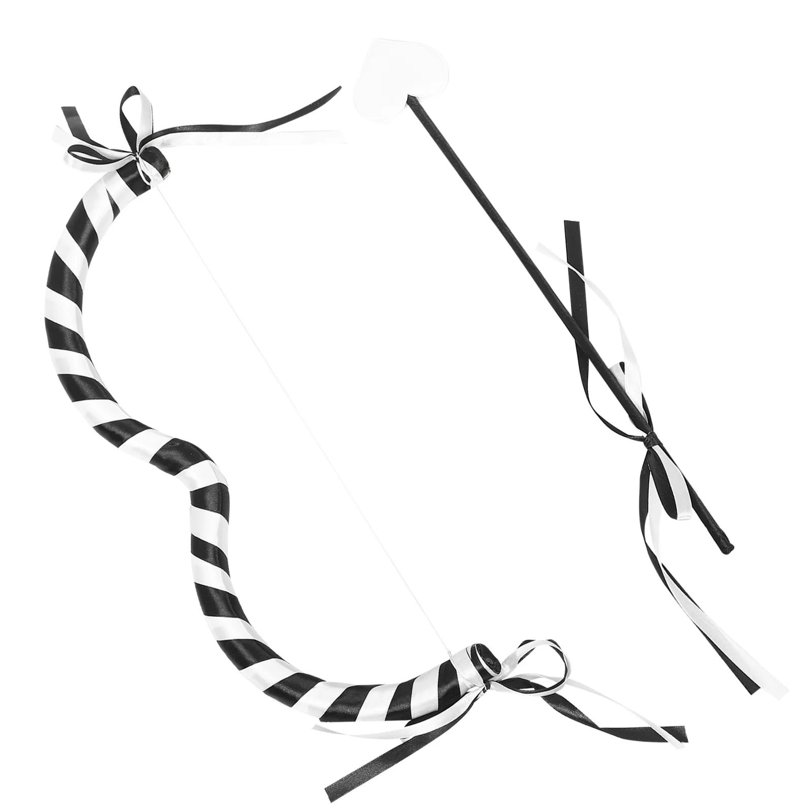 1 Zestaw Akcesoriów Strzała Kupidyna Romantyczny Zestaw Łuk i Strzały na Walentynki Dekoracja na Imprezę Kostiumową Prezent dla Dzieci Unikalny Rekwizyt do Zdjęć