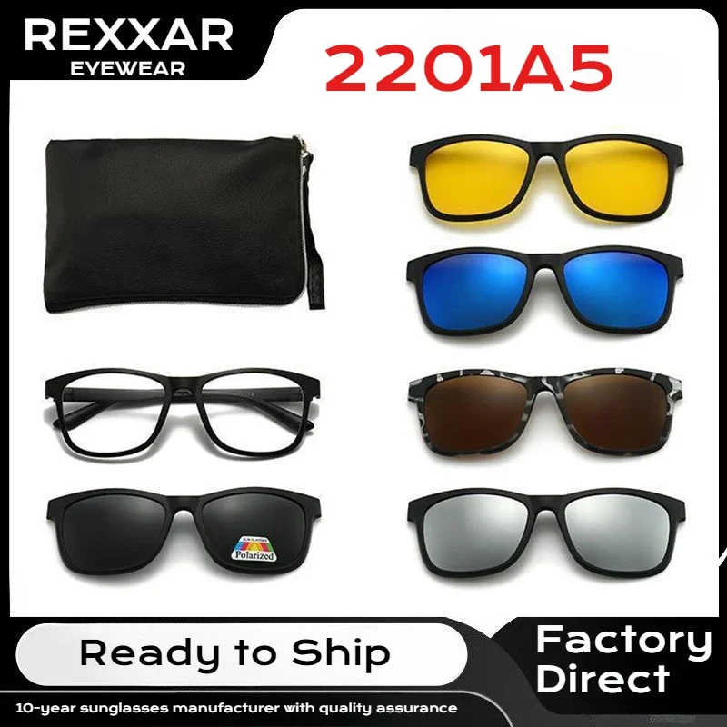 Oculos-de-sol-magneticos-polarizados-2201a-6-em-1-para-homens-e-mulheres-com-clipe-magnetico-clipe-para-oculos-de-sol-armacao-e-bolsa