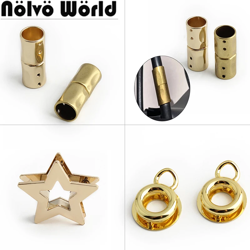 

4/10/30PCS Star Shape Metal Connect Buckle For Bags Handbag Shoulder Strap Shortening Protect Clasp Clip Decoration Accessories