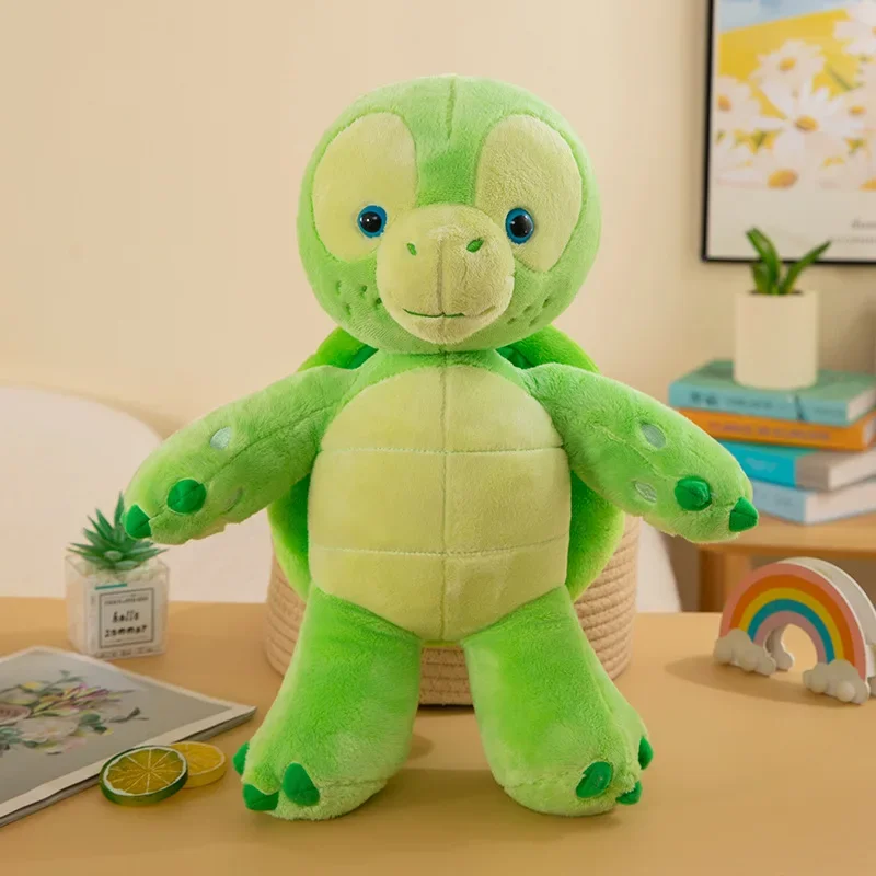 Hot Big Size Disney Bear Duffy and Friend Tortoise OluMel Stuffed Plush Toys Soft Kawaii Sea Turtle Doll Sofa Animal Pillow Gift