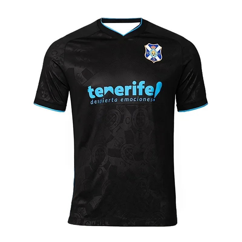 2026-27 Schnell Trocknendes Match-Trainings-Trikot Herbst Sportbekleidung für Herren und Kinder Weiche Familien-Kinder-T-Shirts Tenerife Heim-Fußballtrikot – Detail 2