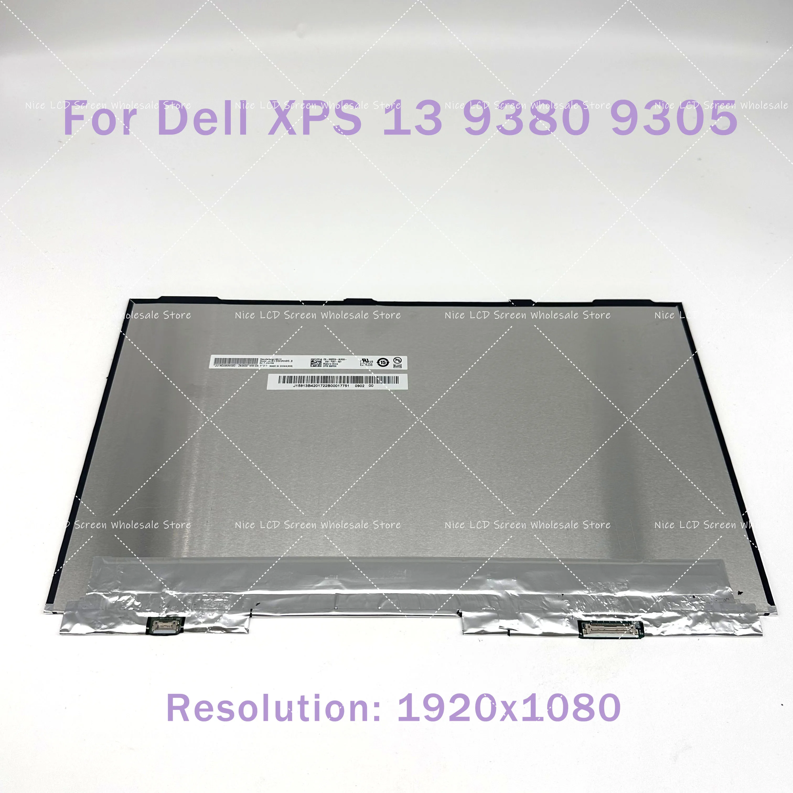 13.3 Inch B133HAN05.B Fit LQ133M1JW31 For Dell XPS 13 9380 9305 Laptop LCD Screen Display 1920x1080 Non-touch