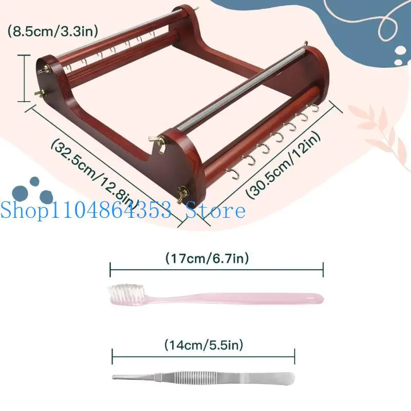 

652F Handmade Bead Weaving Set Beads Loom Vintage Charm Bracelet Creator