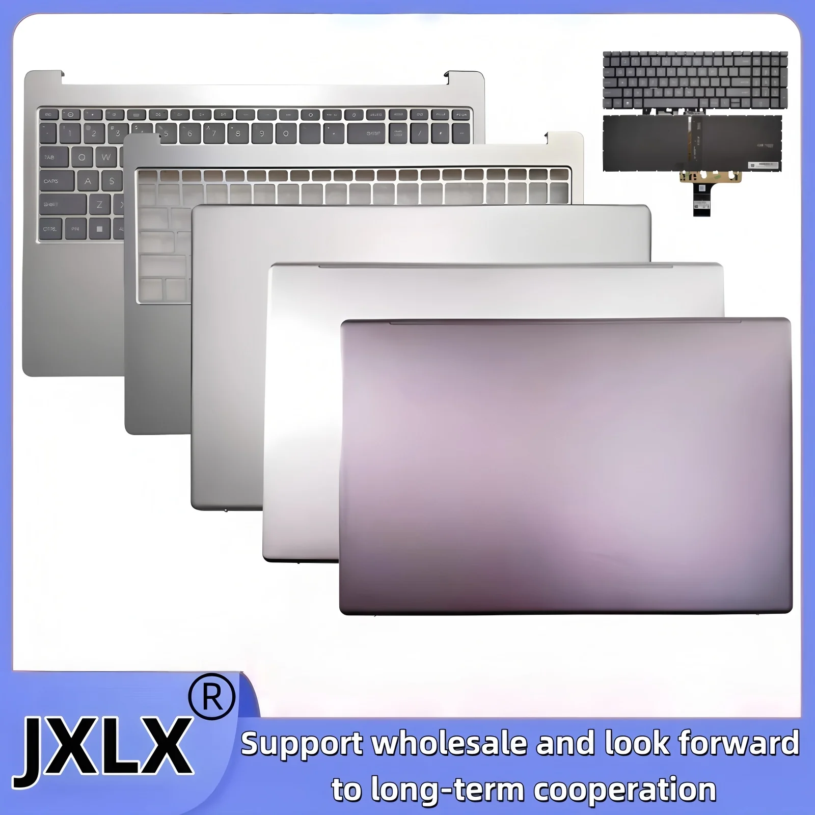 

JXLX® New for HP 15-FC 15-FD TPN-Q286 250 G10 Laptop LCD Back Cover Top Case/Palmrest Cover/Palm rest keyboard/keyboard