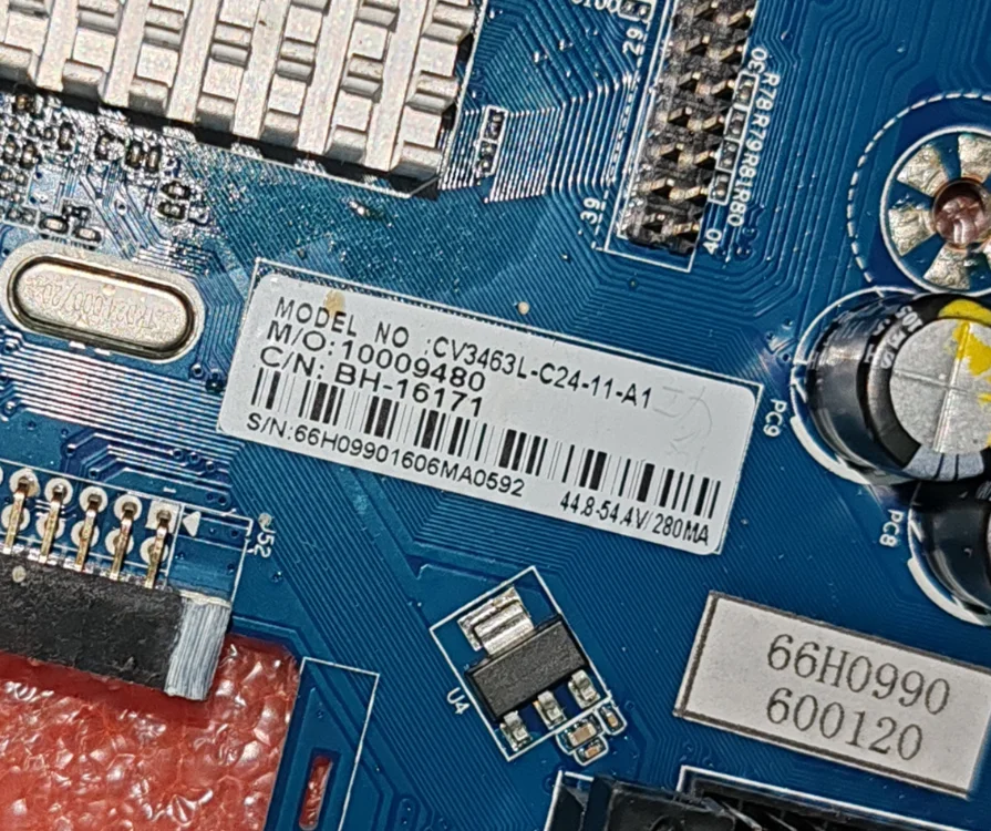 free shipping !  CV3463H-C42 Three in one TV motherboard  Backlight current voltage
