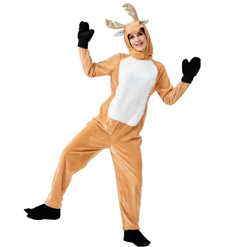 Halloween Deer Dress up Costumes, One-piece Suits, Suitable for Stage Performance of Parent-child Clothing#1#W