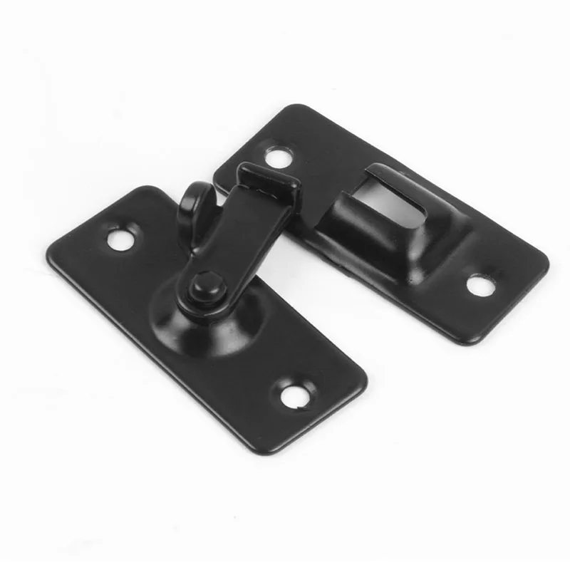 2PCS Stainless Steel 90 Degree Lock Buckle Door Buckle Household Right Angle Simple Sliding Door Buckle Door Bolt Accessories