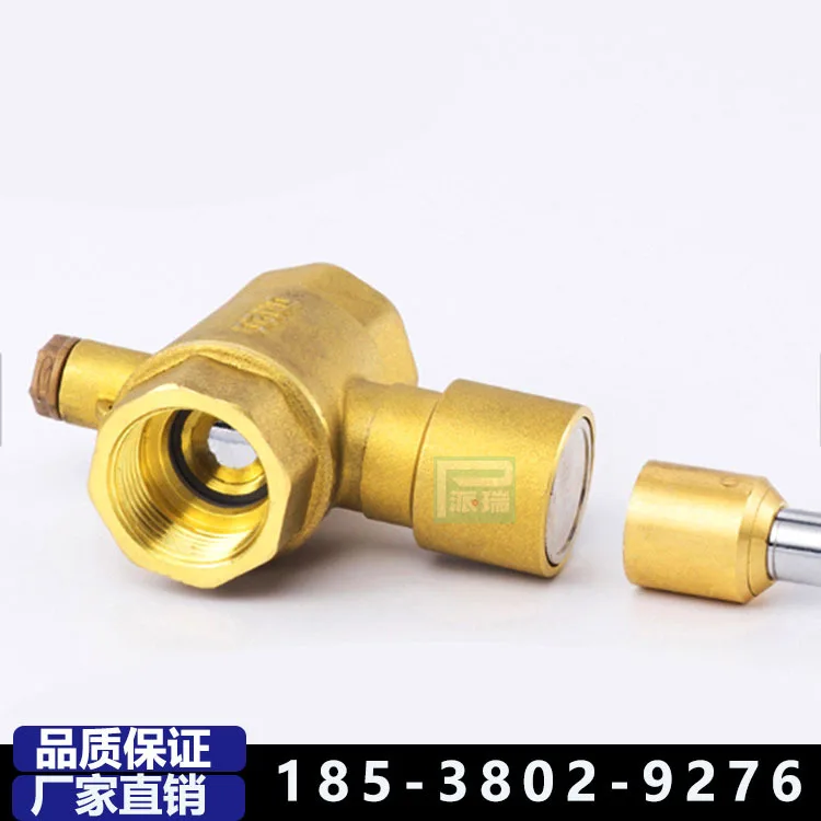 4 قطعة بيري الصليب قفل الكرة صمام النحاس قفل قفل صمام الكرة درجة الحرارة ، درجة الحرارة الثلاثية