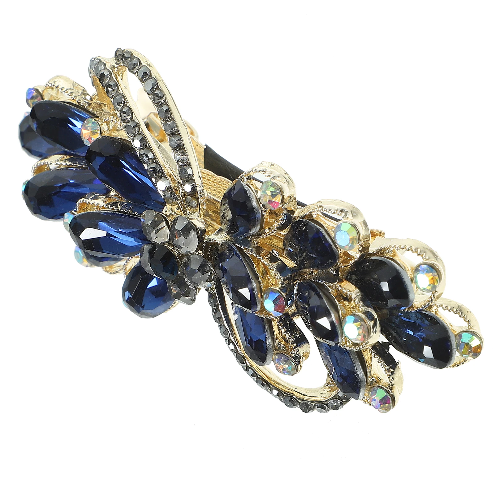 

Rhinestone Clip Spring Barrettes For Women Thick Clips for Thick Hair Women Accessories Wedding Party Styling Hair Barrettes