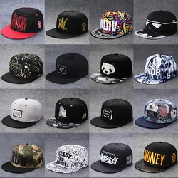 New Fashion Men's Letter Embroidery Tide All-match Flat Brim Baseball Cap Summer Hip-hop Hat Outdoor Shade Adjustable Peaked Cap